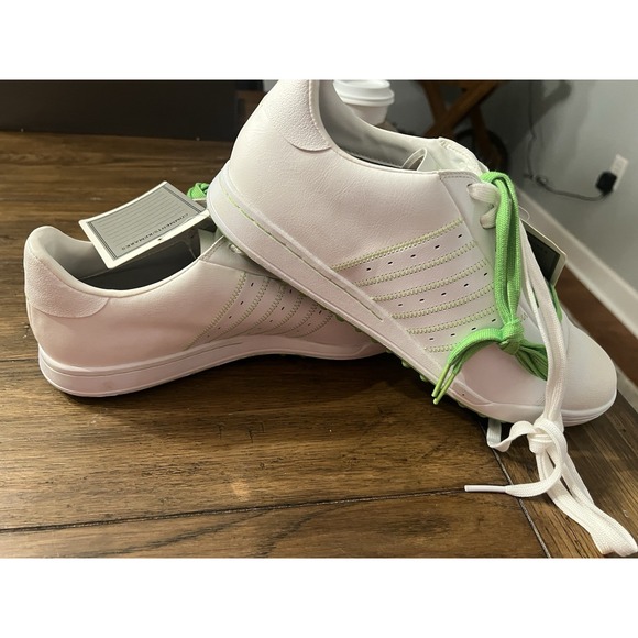 Adidas‎ Street Sample Golf Shoes Sneakers Mens Sz 12.5 Shoes Green White RARE main image 4